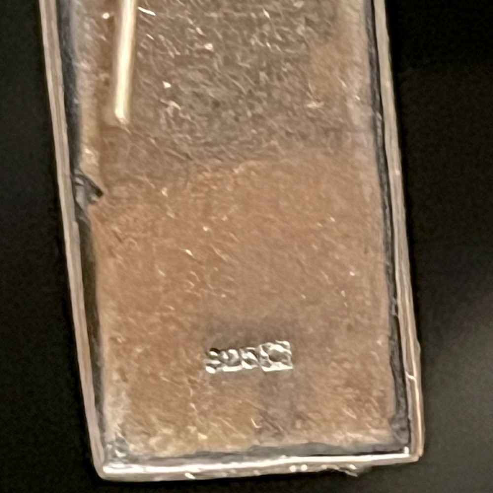 Elegant 925 Silver Rectangular Earrings - image 4